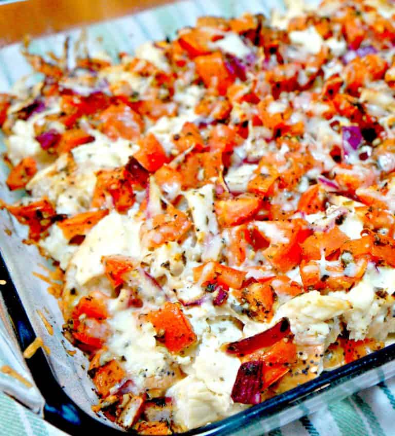 Chicken Bruschetta Casserole