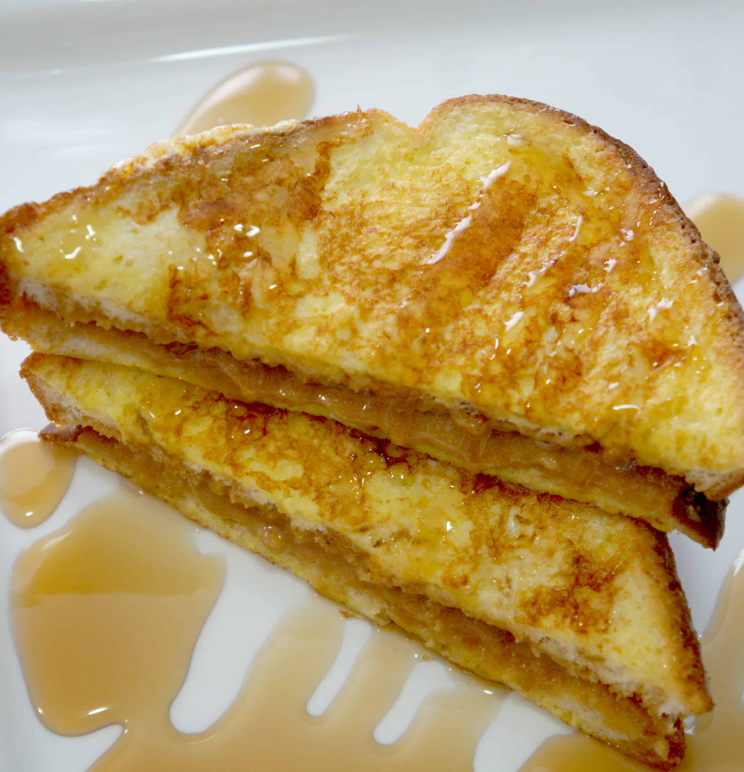 Peanut Butter & Brown Sugar French Toast. Easy breakfast recipe.