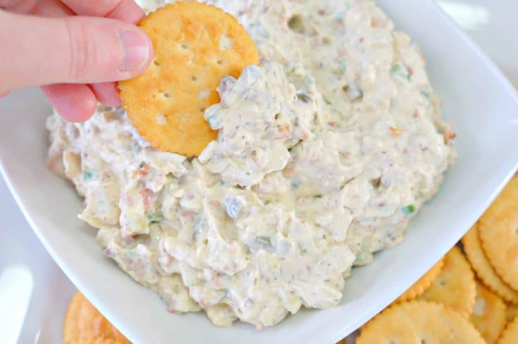 Bacon Onion Dip for crackers