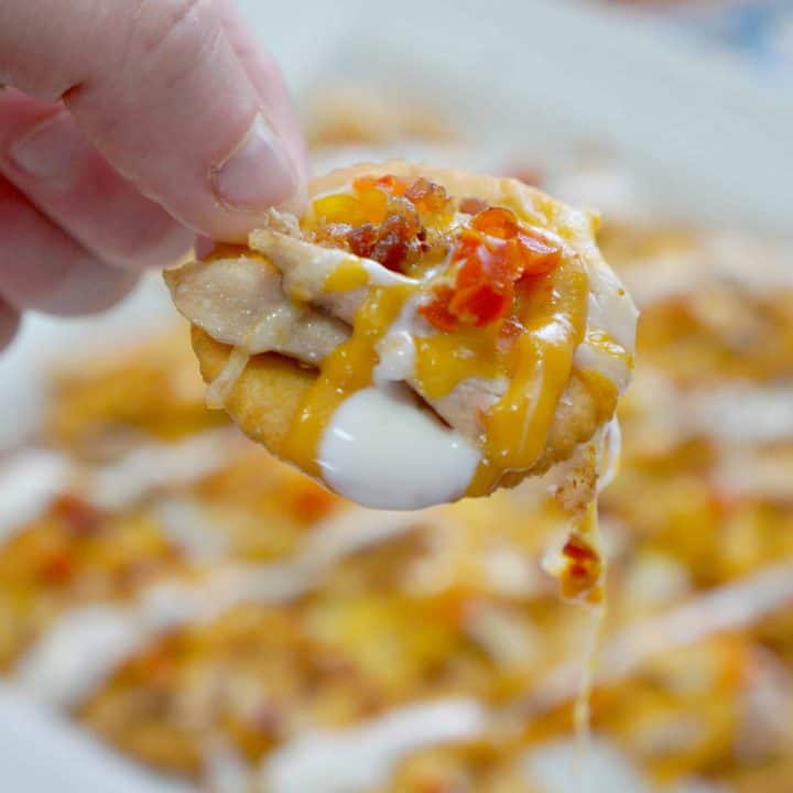Chicken & Bacon Ritz Cracker Nachos