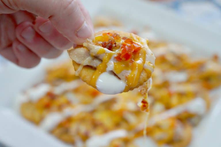 Chicken & Bacon Ritz Cracker Nachos