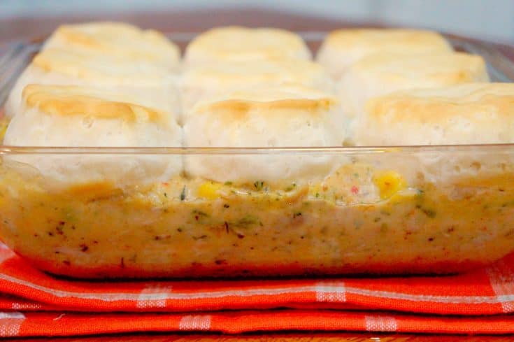Cajun Chicken and Biscuits Casserole