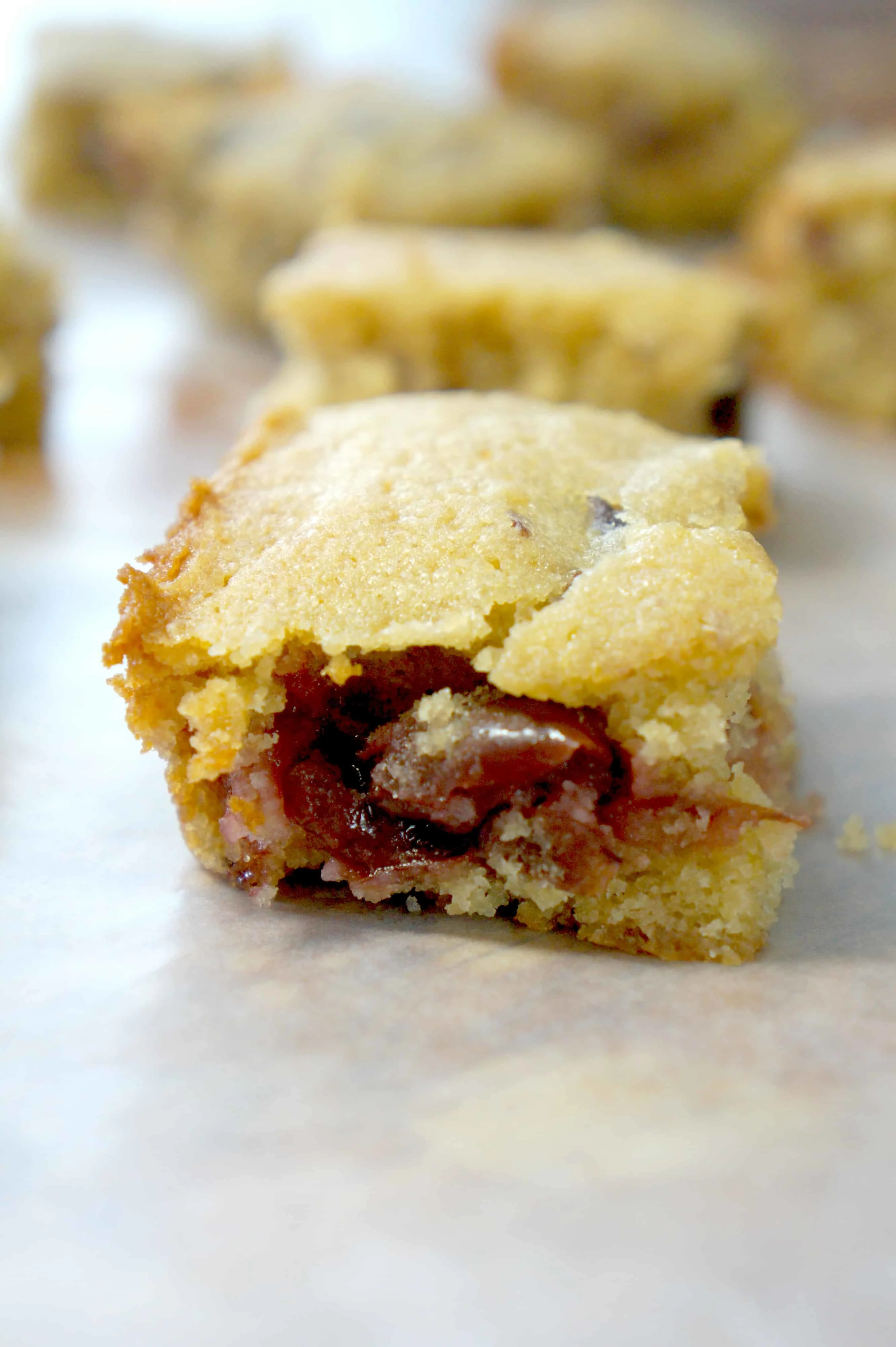 Sour Cherry Blondies.