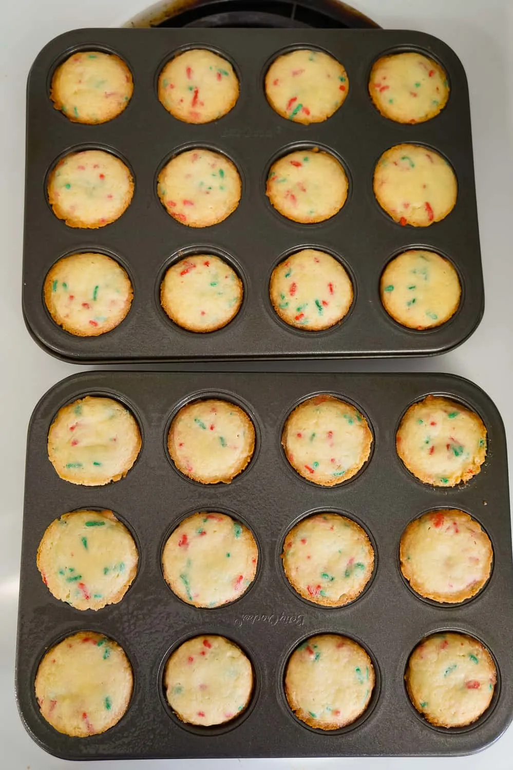 sugar cookies cooked in mini muffin tins