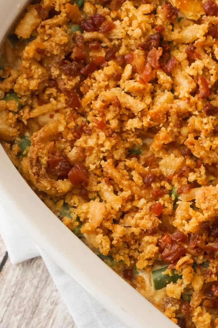 Cream Cheese and Bacon Green Bean Casserole THIS IS NOT DIET FOOD