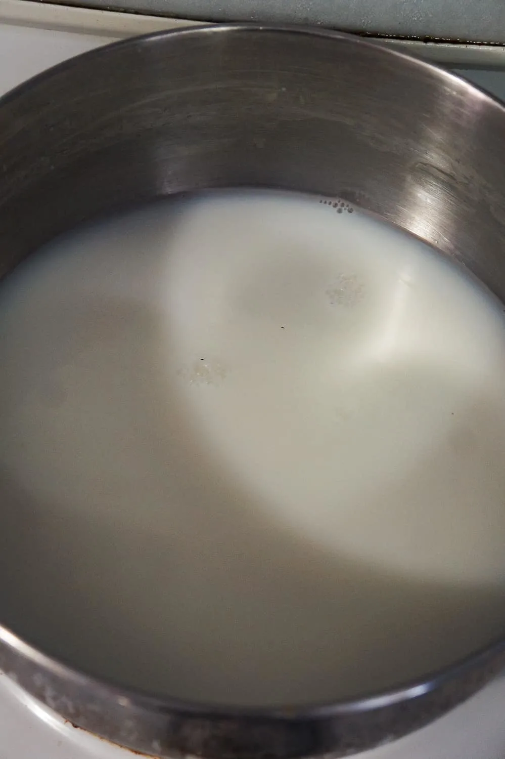milk in a large saucepan