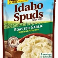 Idaho Spuds Family Size, Roasted Garlic Mashed Potatoes, 6 Count