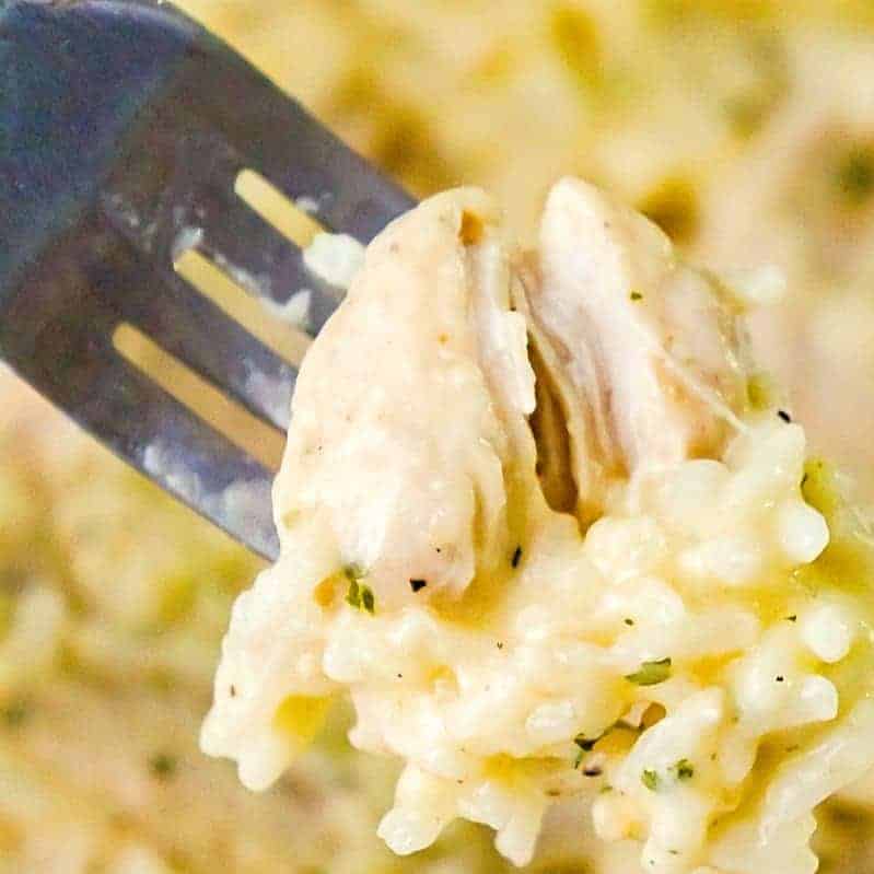 Instant Pot Garlic Parmesan Chicken and Rice is an easy chicken dinner recipe perfect for busy weeknights. This chicken dish is rich and creamy and loaded with Parmesan cheese.