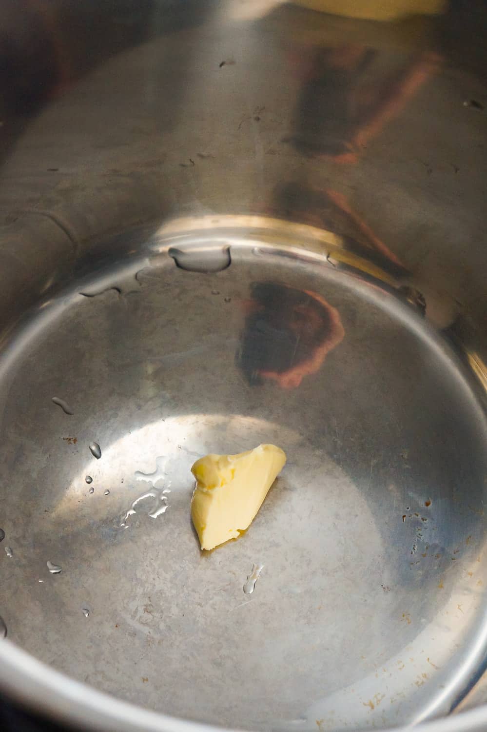 chunk of margarine in an instant pot