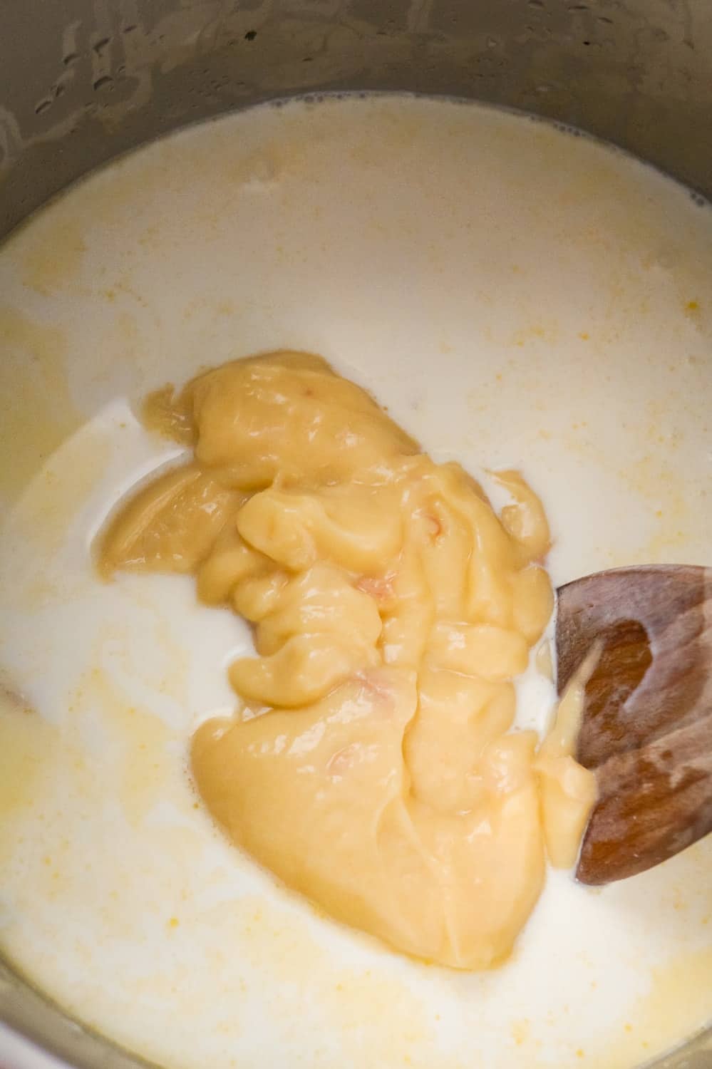 Cream of chicken condensed soup with cream in an Instant Pot