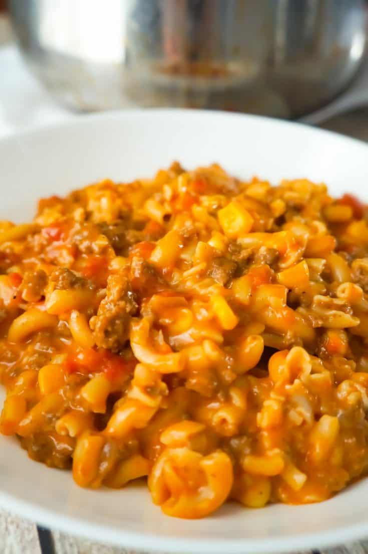 Cheesy Beef Goulash with Corn THIS IS NOT DIET FOOD
