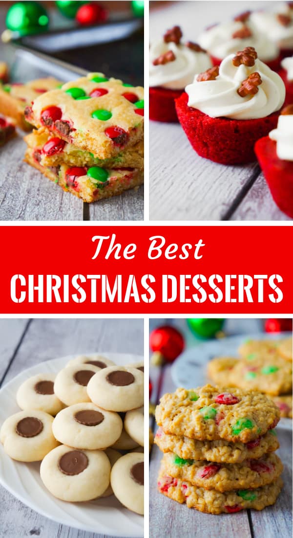 Christmas dessert recipes including Christmas cookie bars, Christmas sugar cookies, Christmas brownies, shortbread cookies, Christmas bark and more. Add these treats to your Christmas baking list.