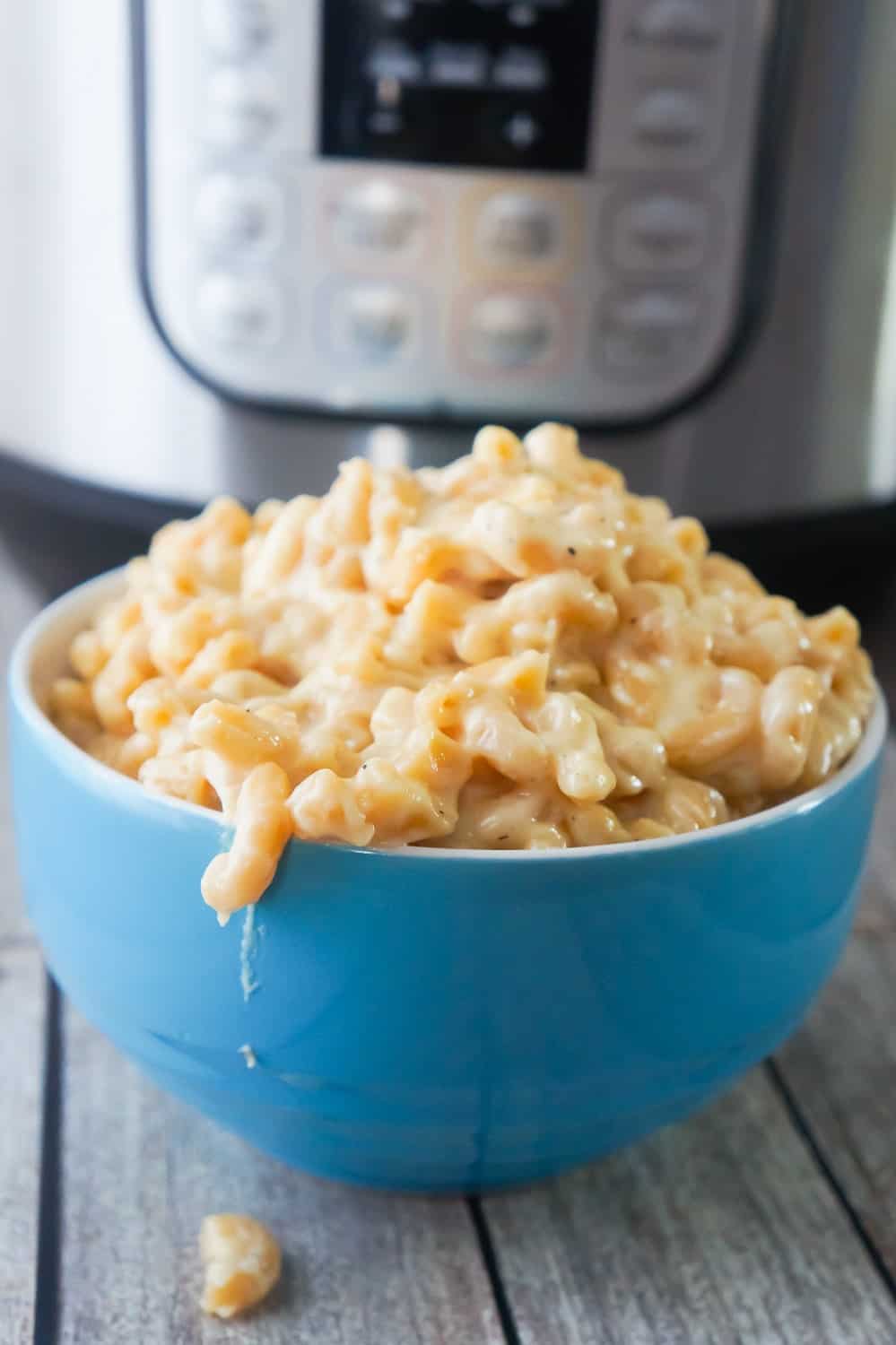 Instant Pot Mac and Cheese is a delicious cheesy pasta recipe that is super easy to make. This homemade mac and cheese is loaded with Gouda and Mozzarella.