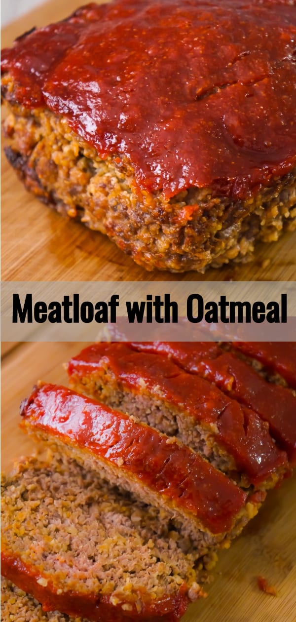 Meatloaf with Oatmeal is an easy ground beef dinner recipe. This easy meatloaf recipe is made with quick oats and Lipton onion soup mix.