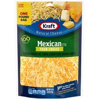Kraft Cheese, 4 Cheese Mexican Style Blend, Finely Shredded, 16 oz