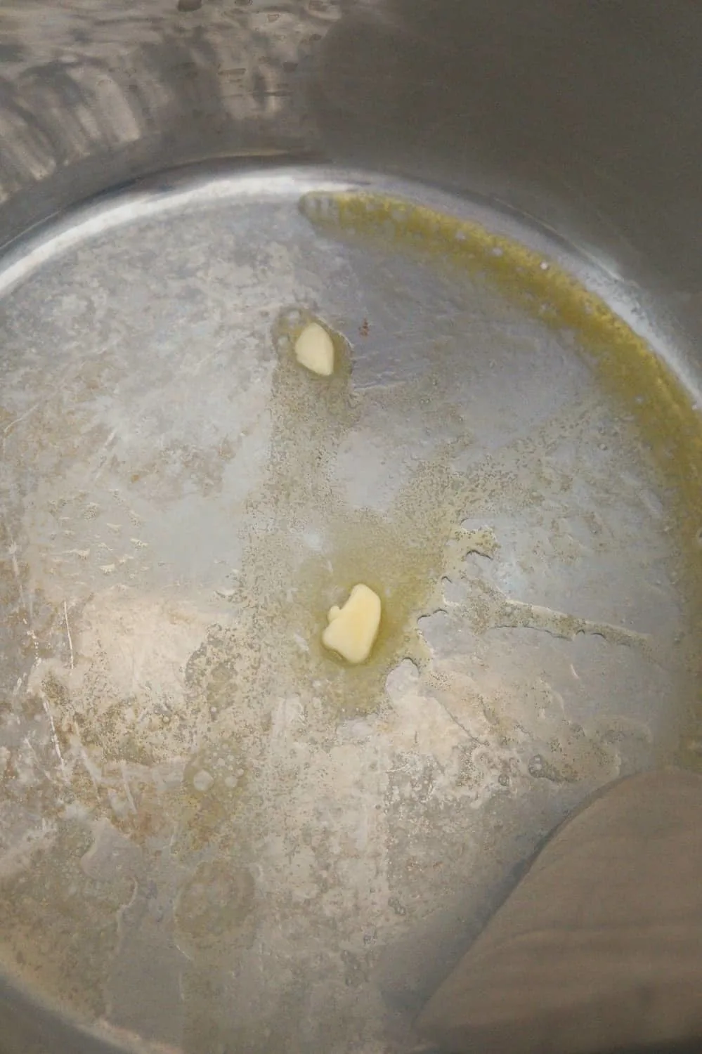 margarine melting in the bottom of an Instant Pot