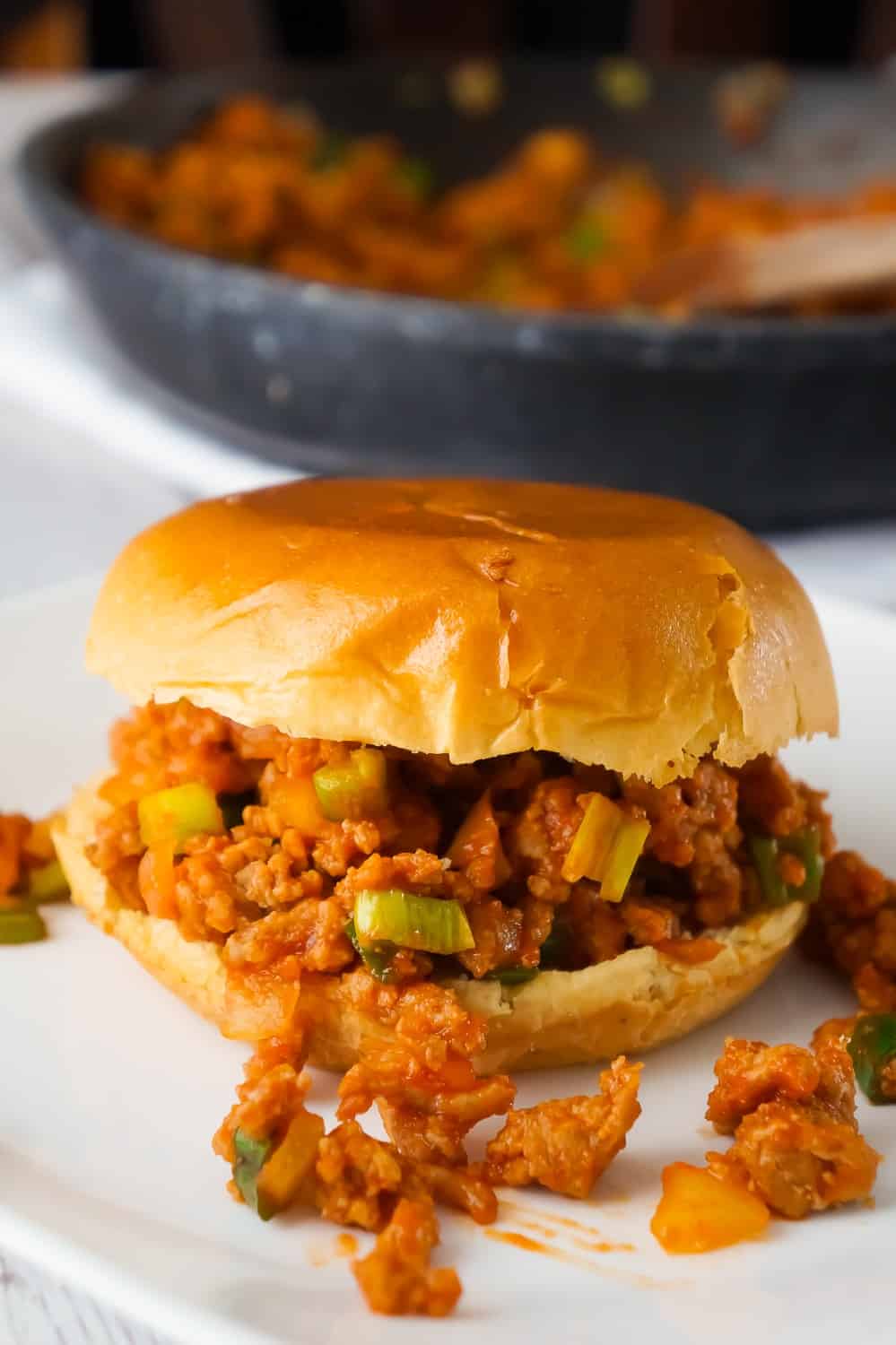 Turkey Sloppy Joes are an easy dinner recipe perfect for busy weeknights. These tasty sandwiches are loaded with ground turkey tossed in a homemade sloppy joe sauce.