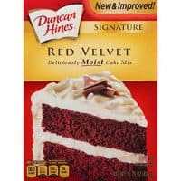 Duncan Hines Signature Cake Mix, Red Velvet, 15.25 Ounce