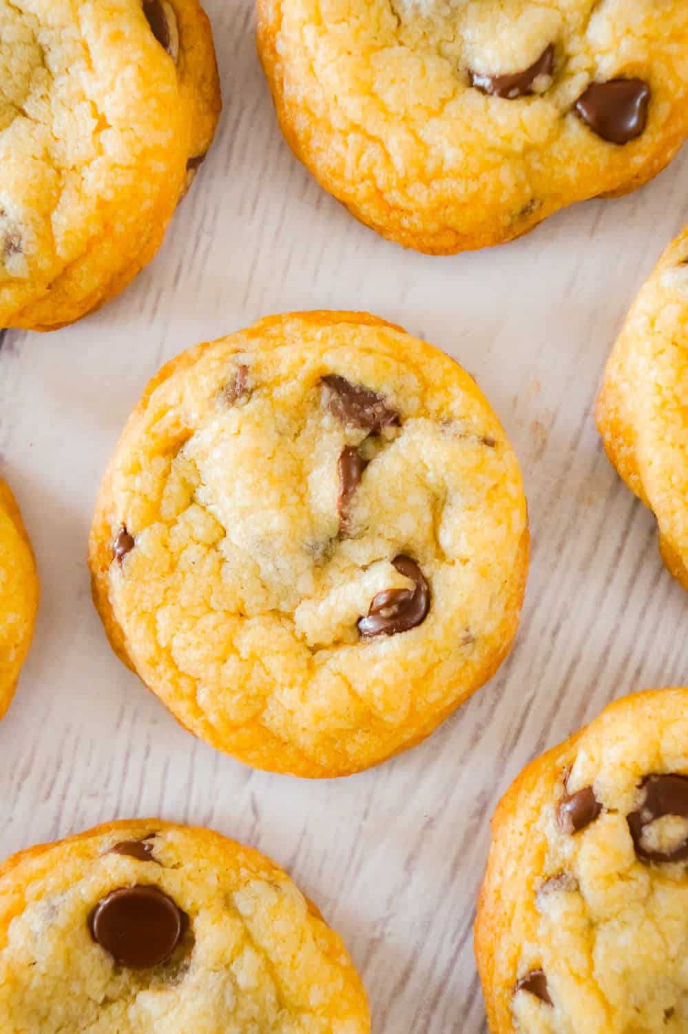 Chocolate Chip Cookies with Crisco are an easy and addictive cookie recipe using Golden Crisco instead of butter. These chewy chocolate chip cookies are loaded with semi sweet chocolate chips.