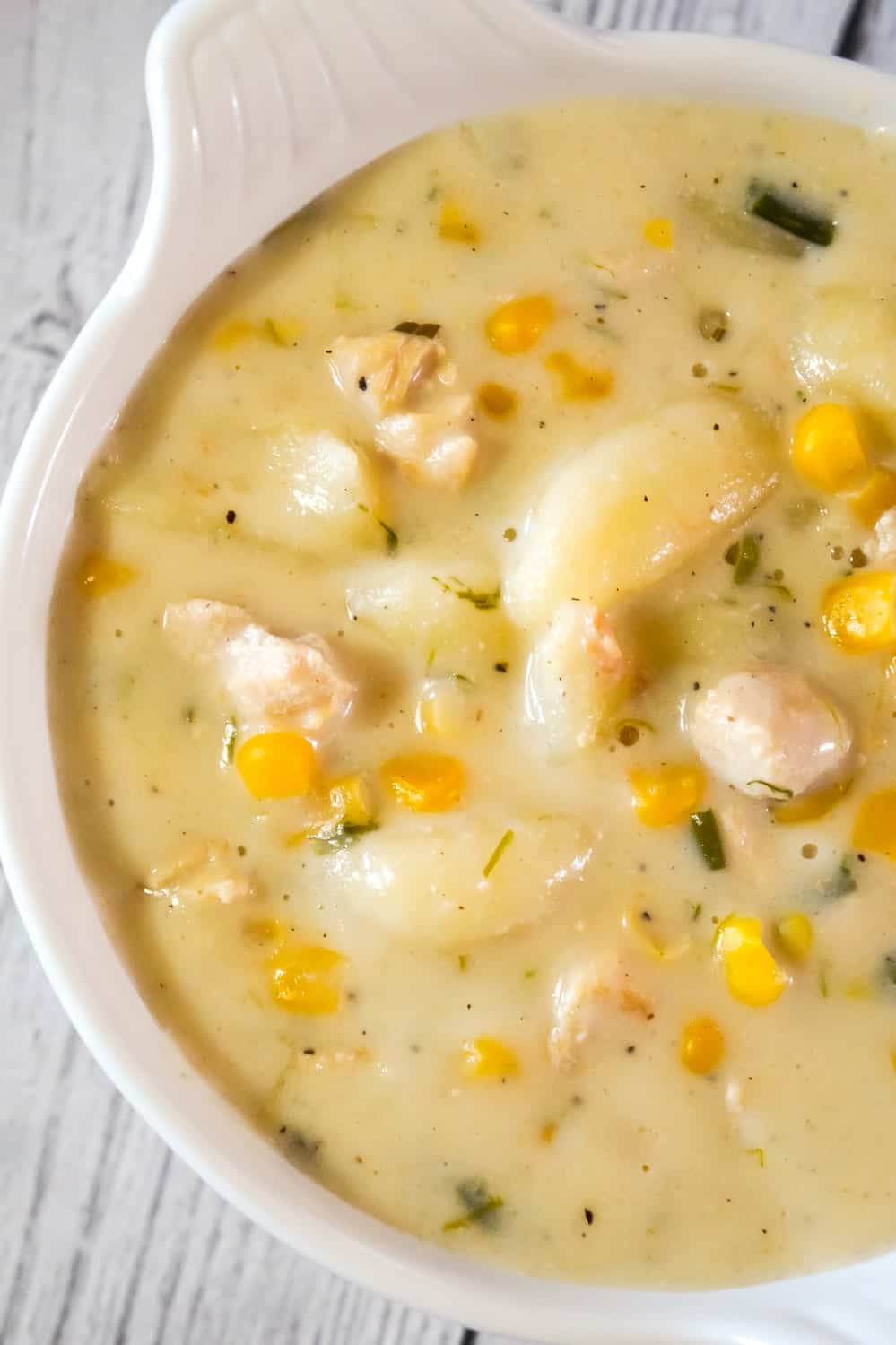 Instant Pot Chicken Gnocchi Soup with Cream Cheese is a hearty soup recipe perfect for weeknight dinners. This creamy soup is loaded with potato gnocchi, chunks of chicken breast, corn and Philadelphia Whipped Chive cream cheese.