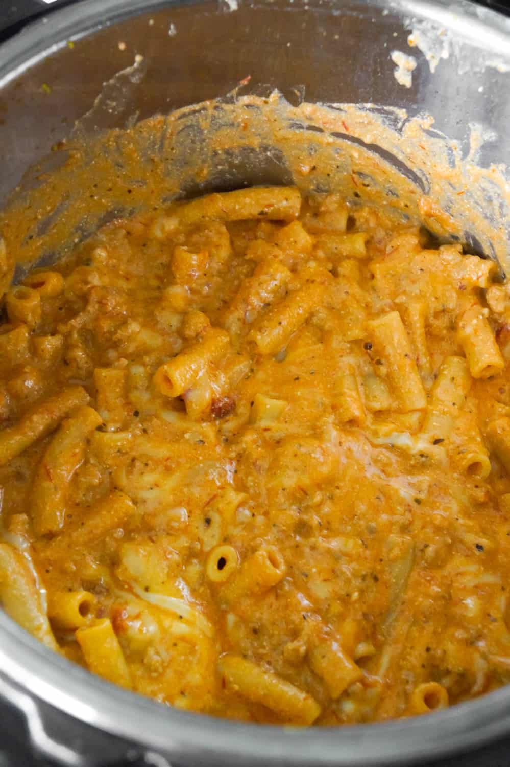 creamy ziti in an Instant Pot