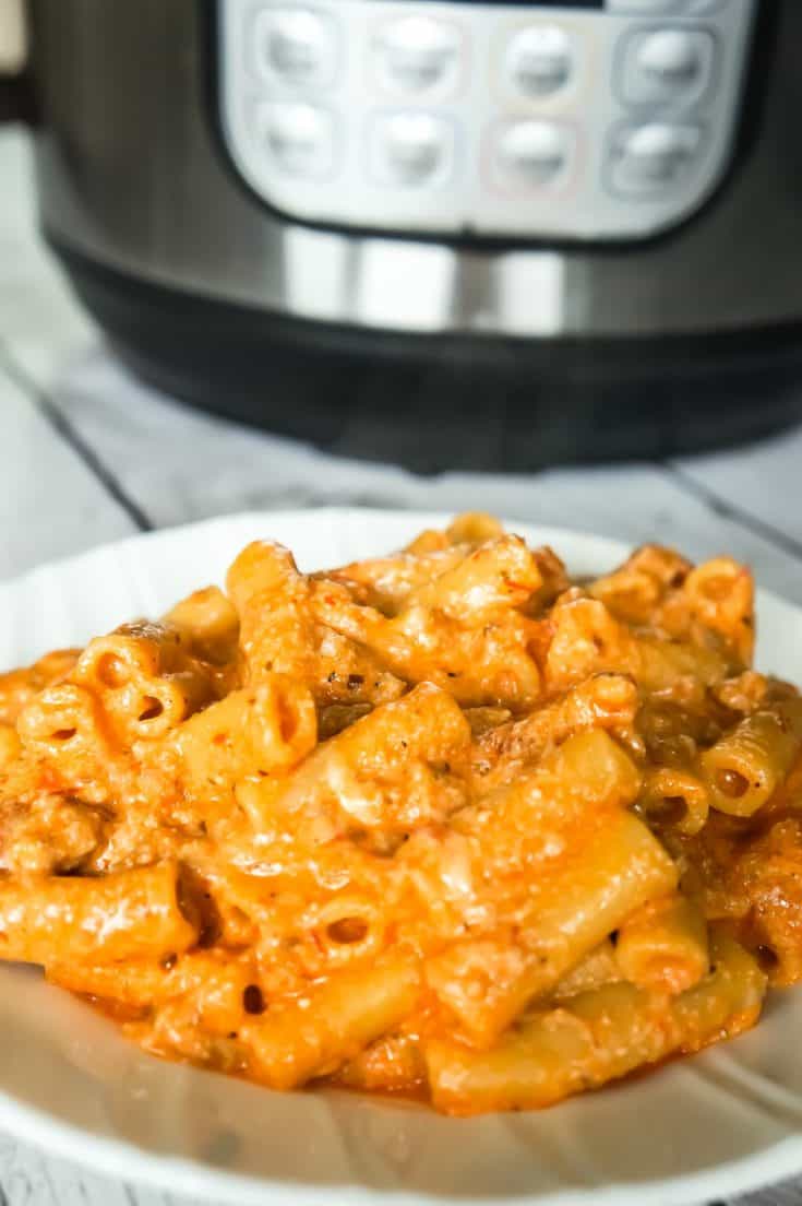 Instant Pot Ziti with Sausage and Ricotta THIS IS NOT DIET FOOD