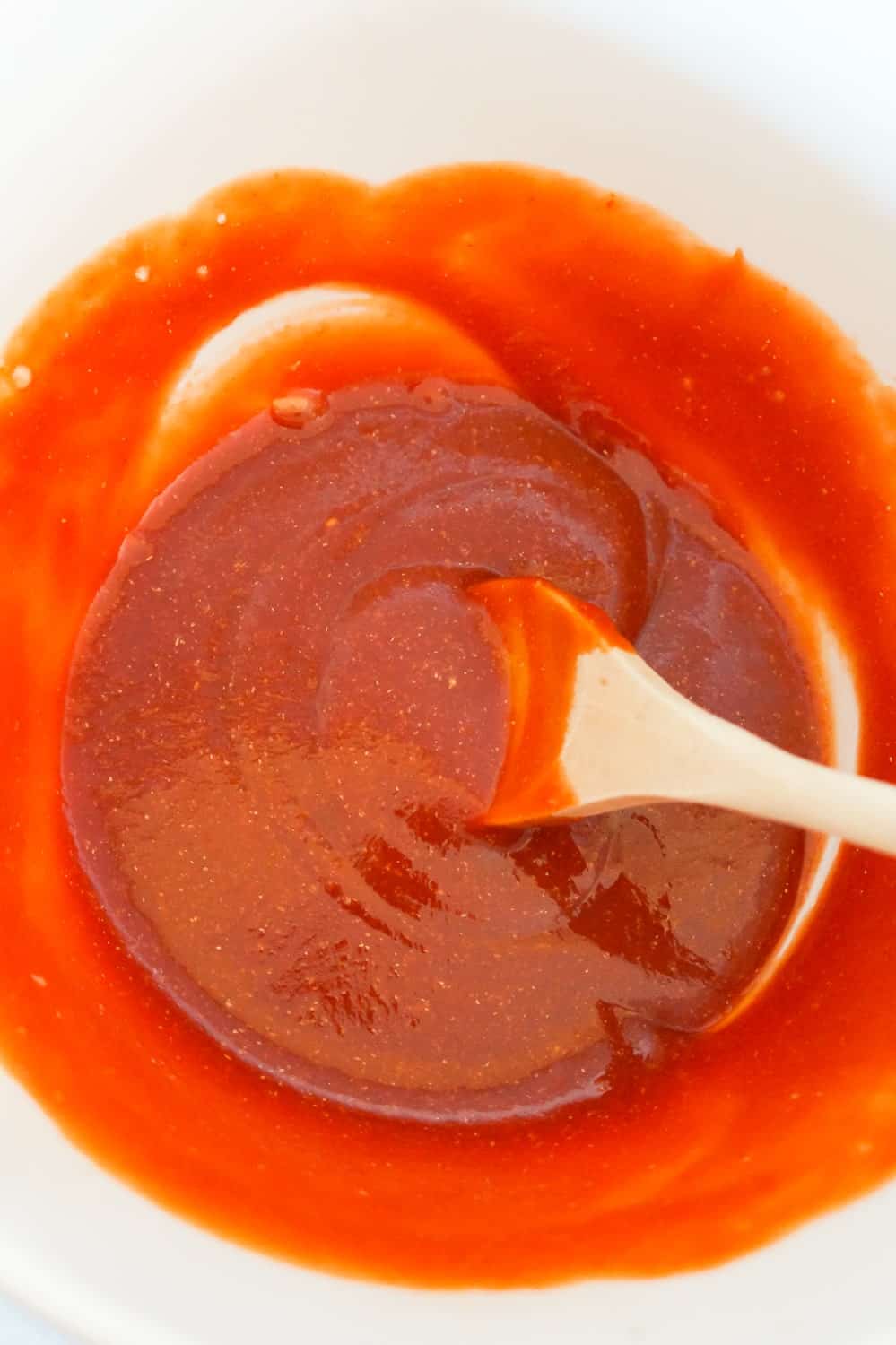sauce for meatloaf in mixing bowl