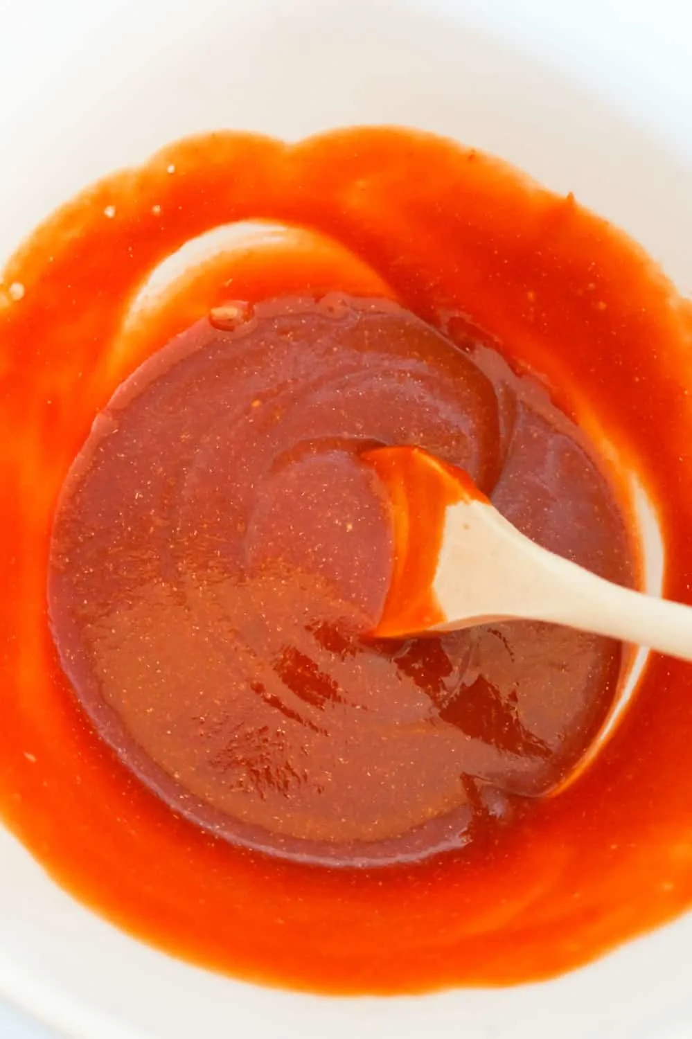 sauce for meatloaf in mixing bowl