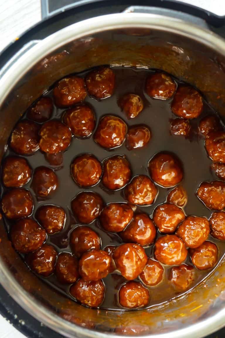 Instant Pot Grape Jelly Meatballs THIS IS NOT DIET FOOD