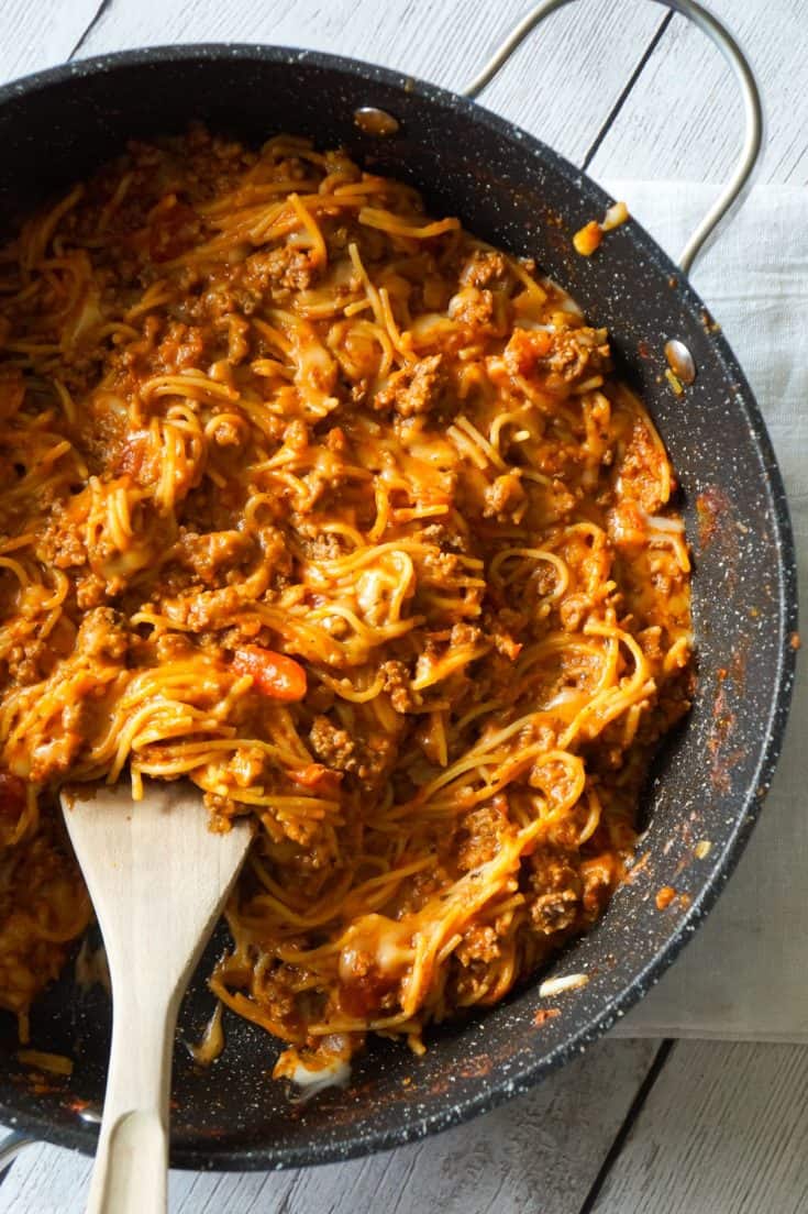 Cheesy Spaghetti Sloppy Joes THIS IS NOT DIET FOOD