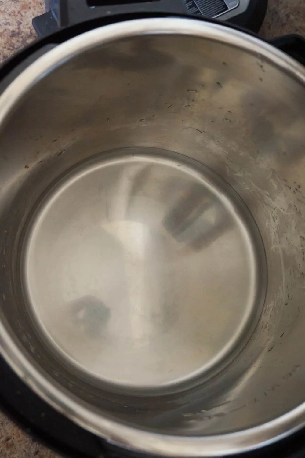 water in the bottom of an Instant Pot
