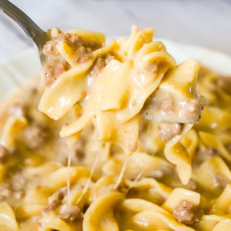 Instant Pot Cheesy Ground Beef and Noodles THIS IS NOT DIET FOOD
