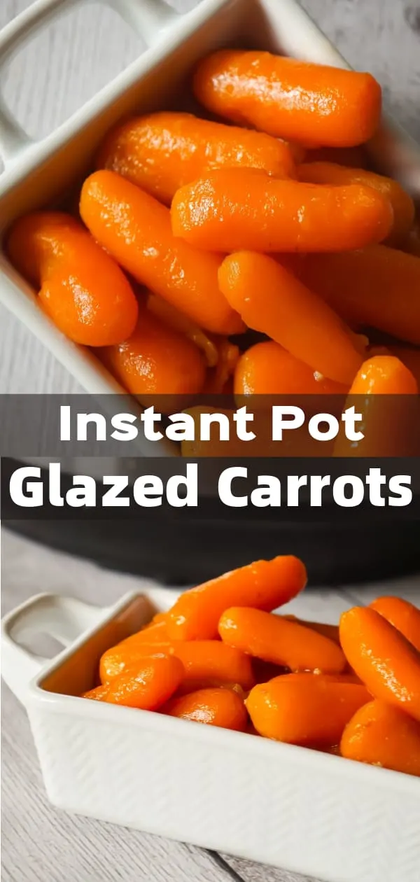 Instant Pot Glazed Carrots are an easy pressure cooker side dish recipe using butter, brown sugar, garlic puree and Worcestershire sauce.