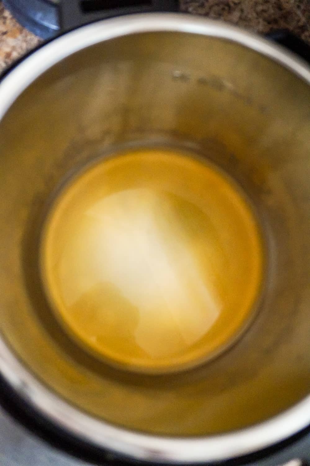 condensed chicken broth in an Instant Pot