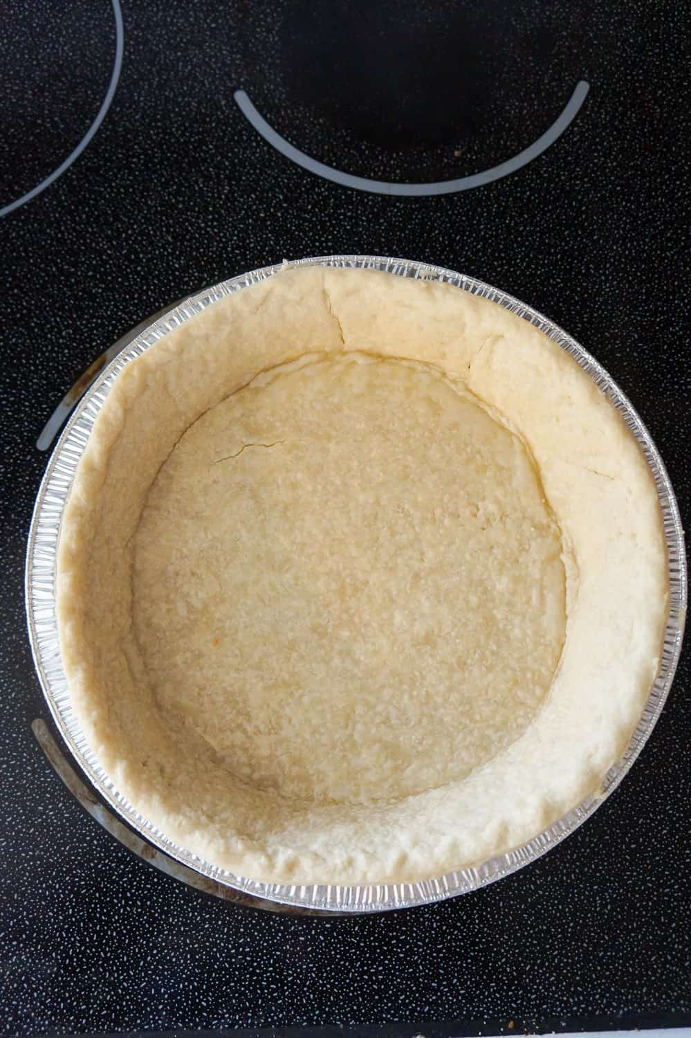 pie crust after pre-baking