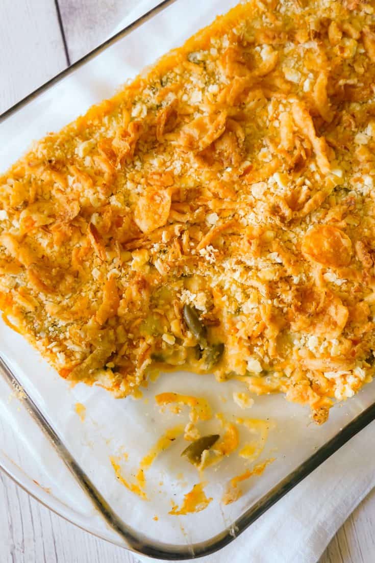 Cheesy Green Bean Casserole THIS IS NOT DIET FOOD