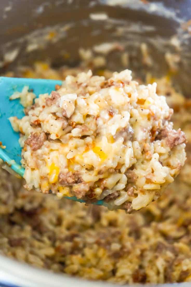 Instant Pot Bacon Cheeseburger Rice THIS IS NOT DIET FOOD