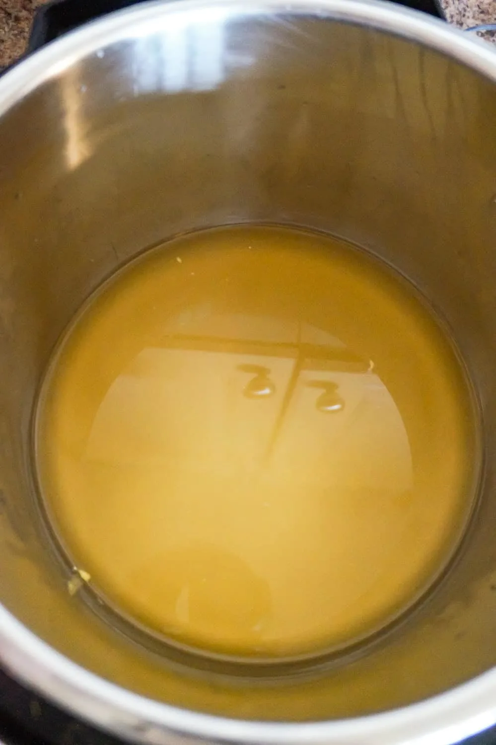chicken broth in an Instant Pot