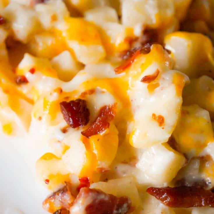 Cheesy potatoes 2024 with bacon
