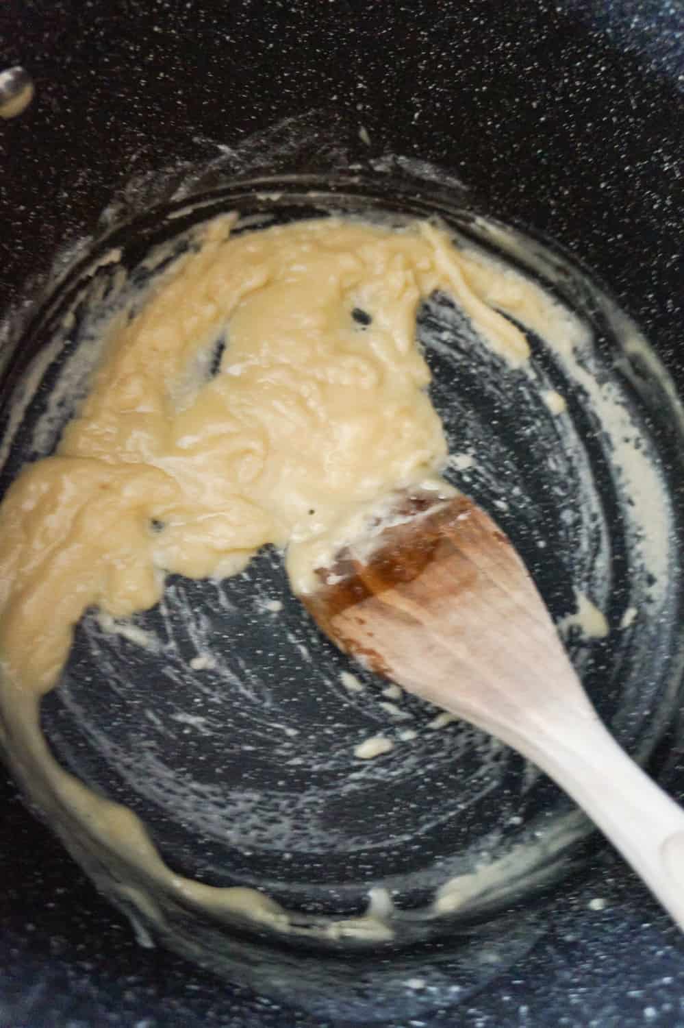 flour and butter mixture in a large pot