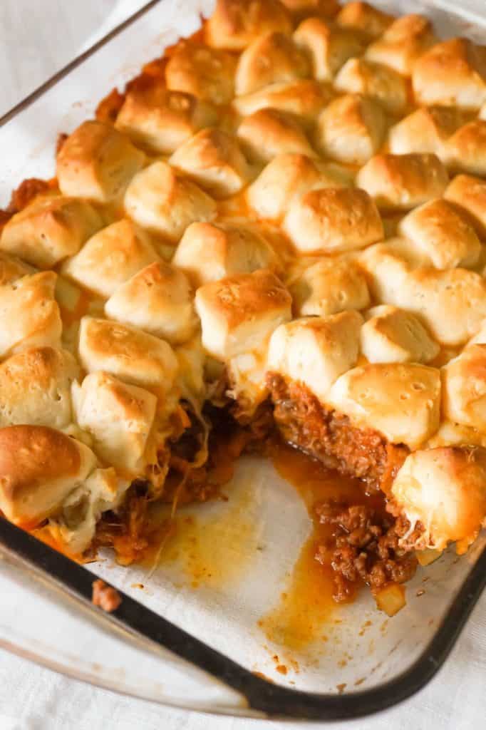 Sloppy Joe Biscuit Casserole THIS IS NOT DIET FOOD