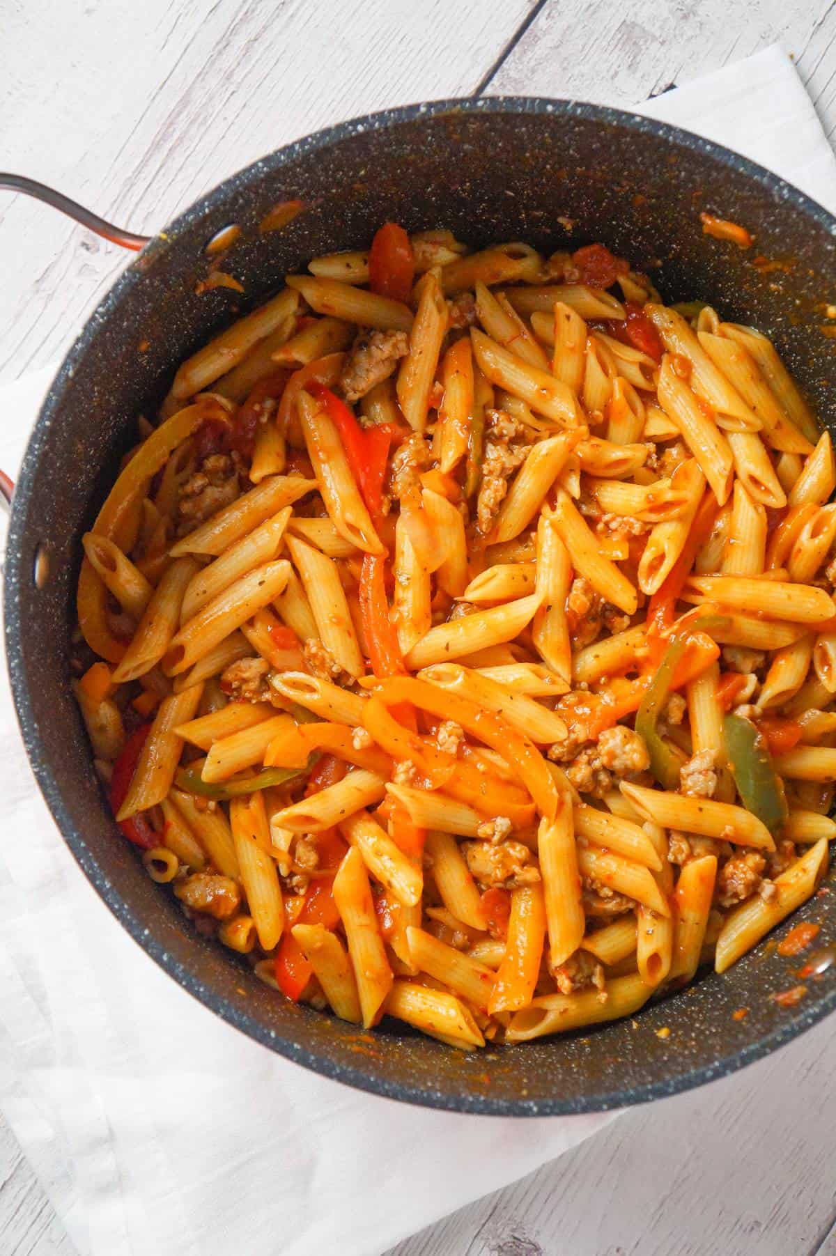 Sausage and Peppers Pasta - THIS IS NOT DIET FOOD