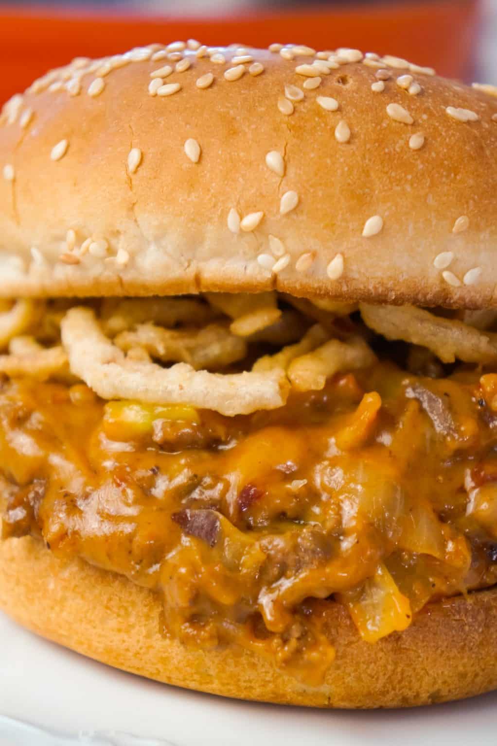 BBQ Bacon Cheeseburger Sloppy Joes THIS IS NOT DIET FOOD