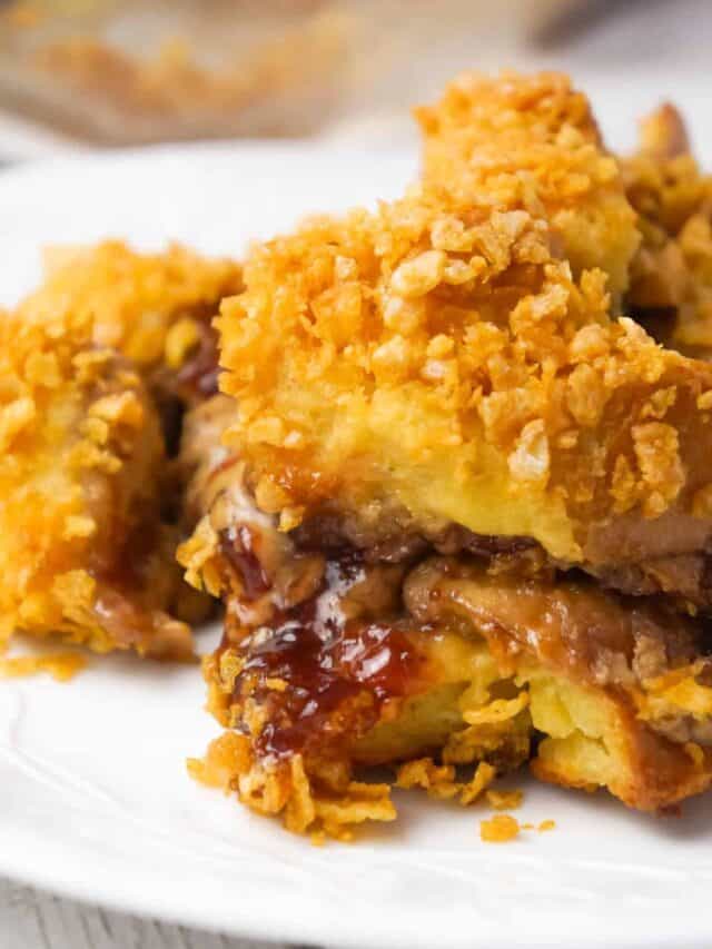 How to Make Peanut Butter and Jelly French Toast Casserole THIS IS