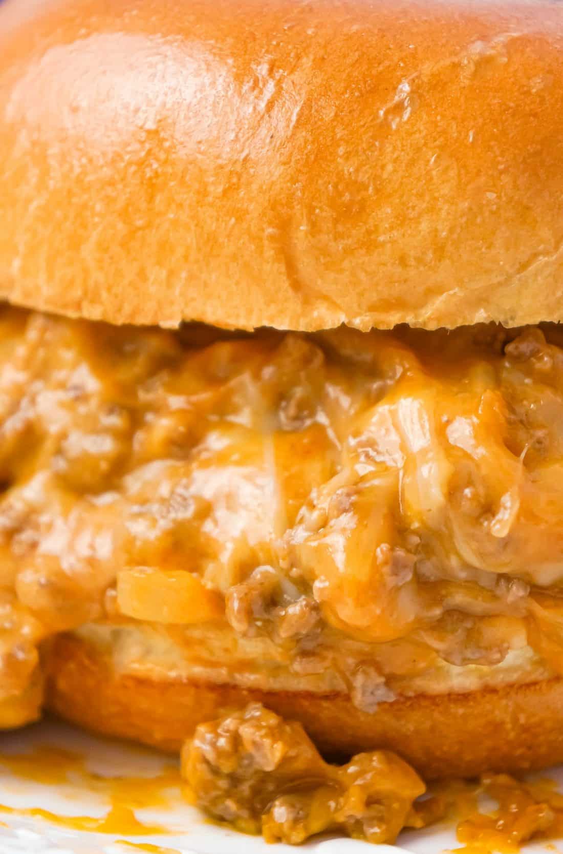 Cheesy Sloppy Joes THIS IS NOT DIET FOOD