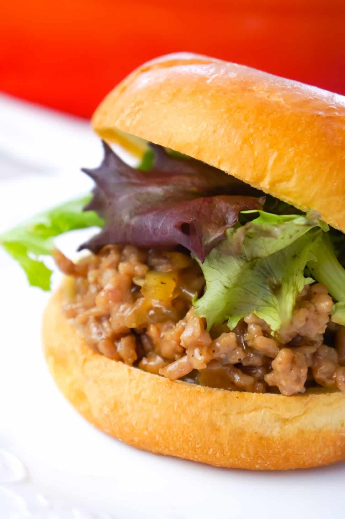 Honey Garlic Chicken Sloppy Joes THIS IS NOT DIET FOOD