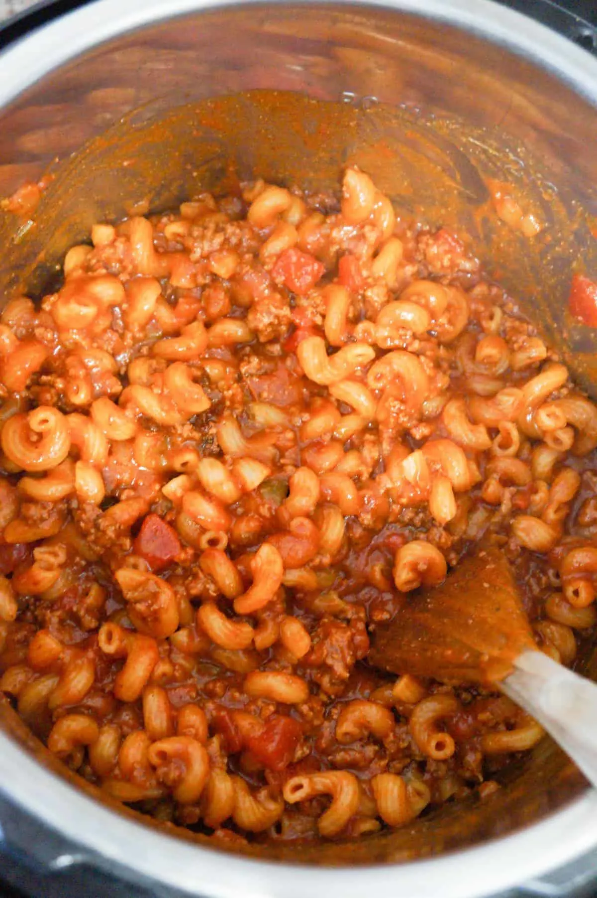 taco pasta in an Instant Pot