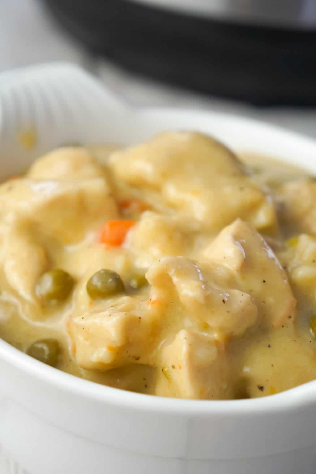 Instant Pot Chicken and Dumplings with Biscuits THIS IS NOT DIET FOOD