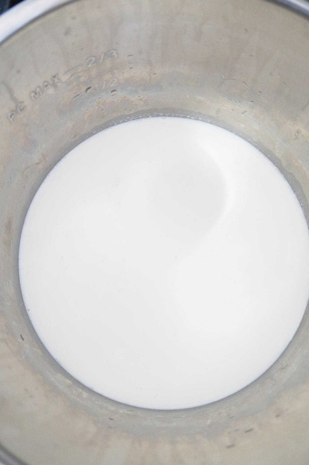 heavy cream in an Instant Pot