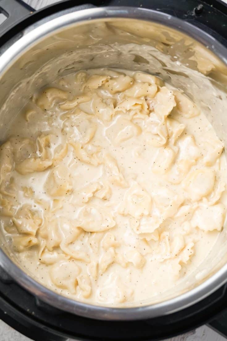 Instant Pot Tortellini Alfredo THIS IS NOT DIET FOOD